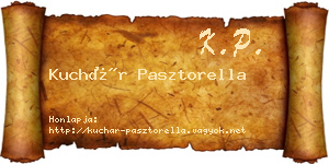 Kuchár Pasztorella névjegykártya